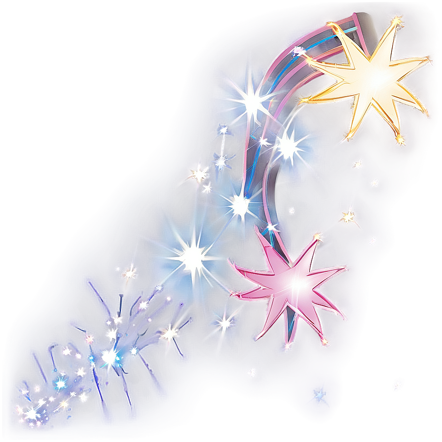 Twinkling Shooting Star Sparkle Png 05232024