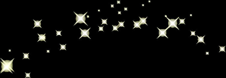 Twinkling Stars Black Background