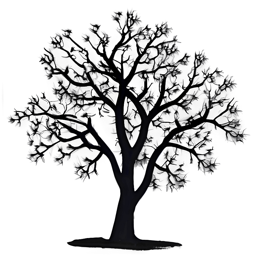 Twisted Black Tree Png 6