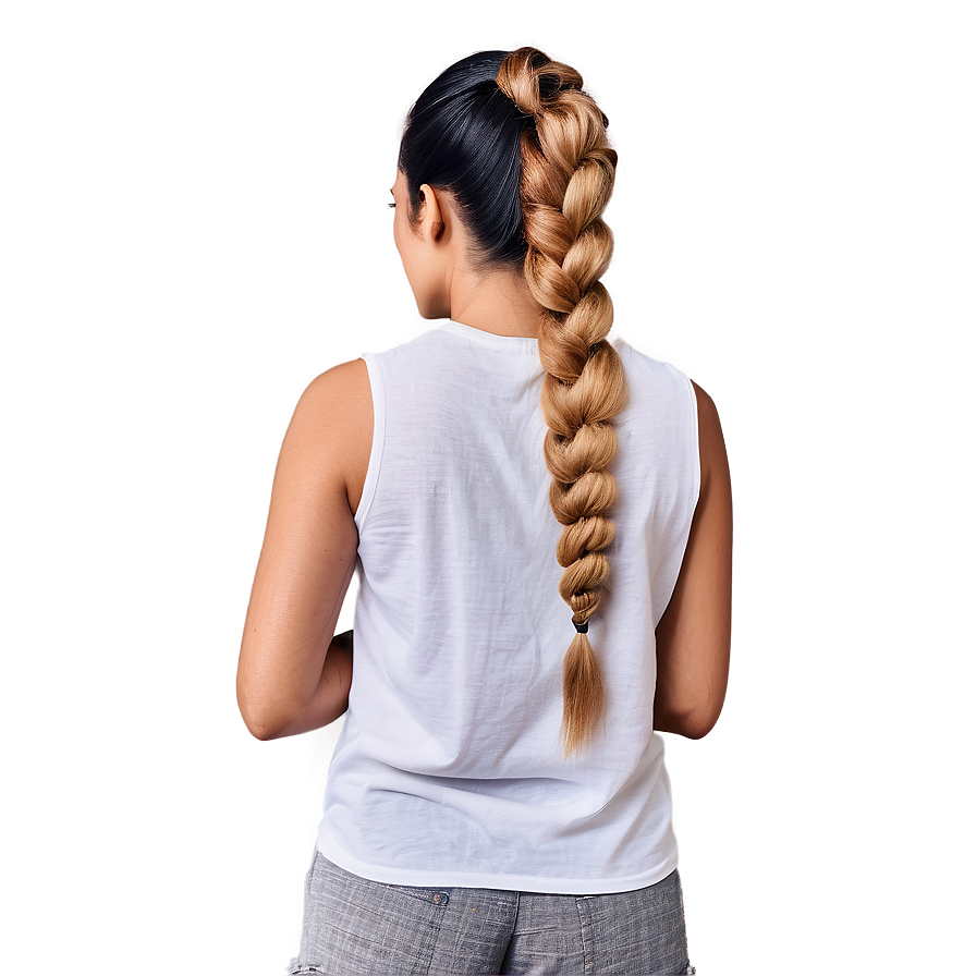 Twisted Ponytail Technique Png Nuw52