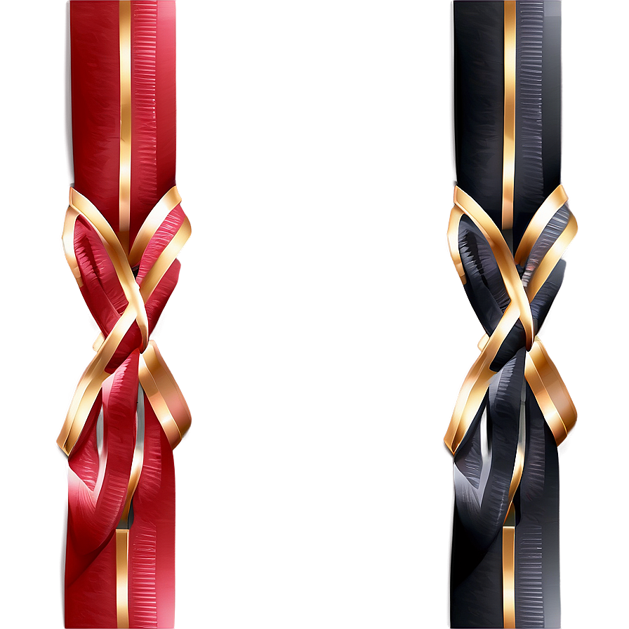 Twisted Red Ribbon Png 05252024