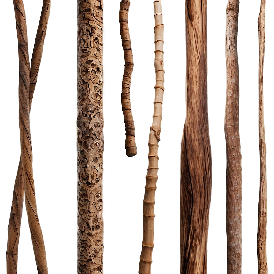 Twisted Wood Stick Png 60