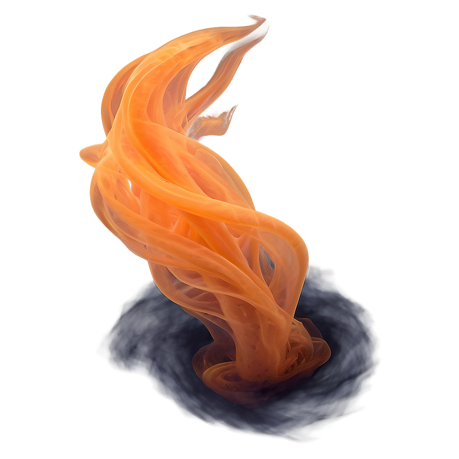 Twisting Orange Smoke Spirit Png 92