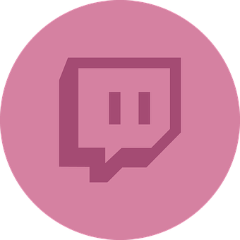 Twitch Logo Pink Background
