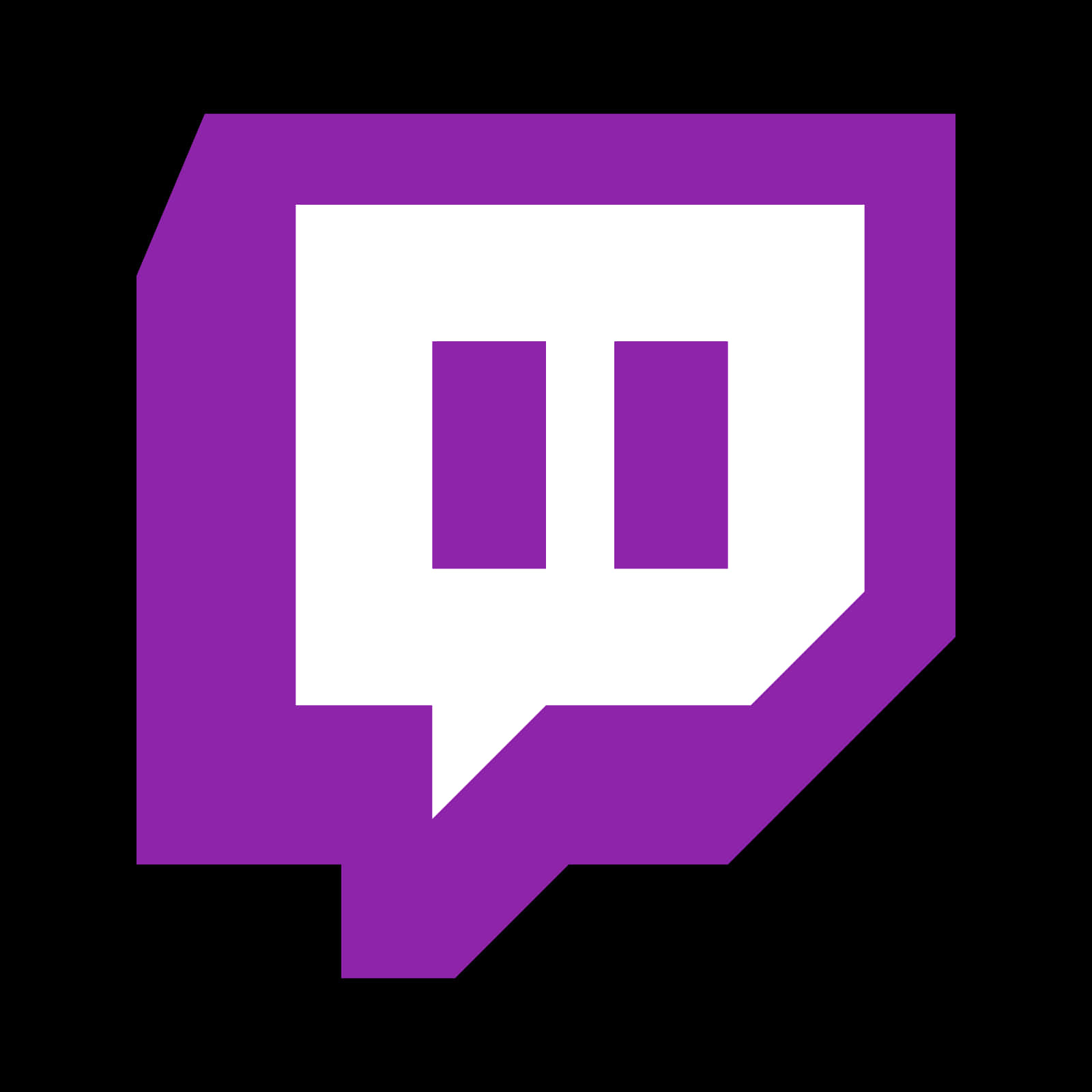 Twitch Logo Purple Glitch