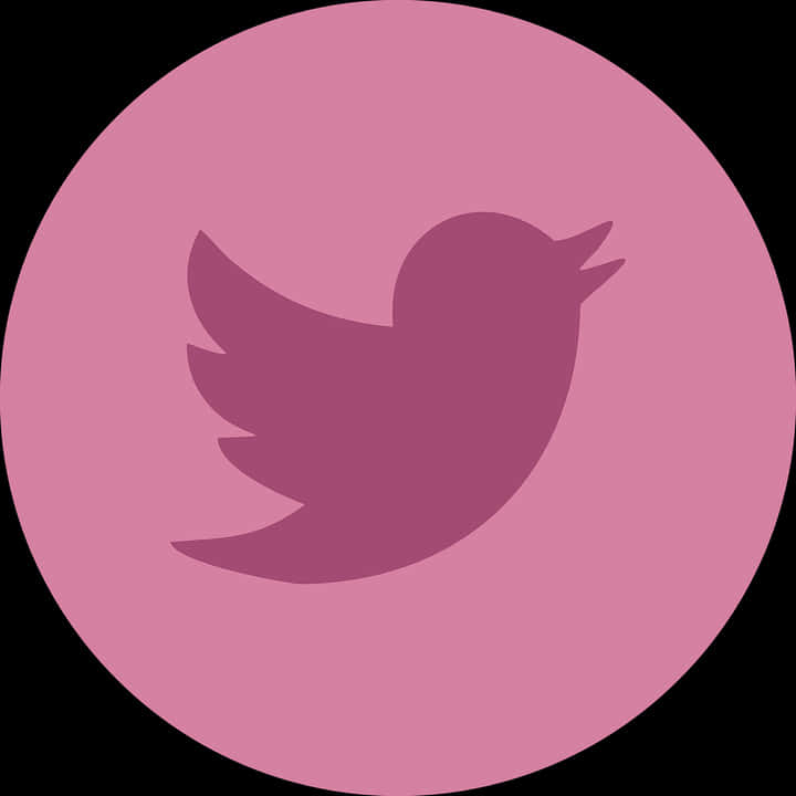 Twitter Logo Pink Background