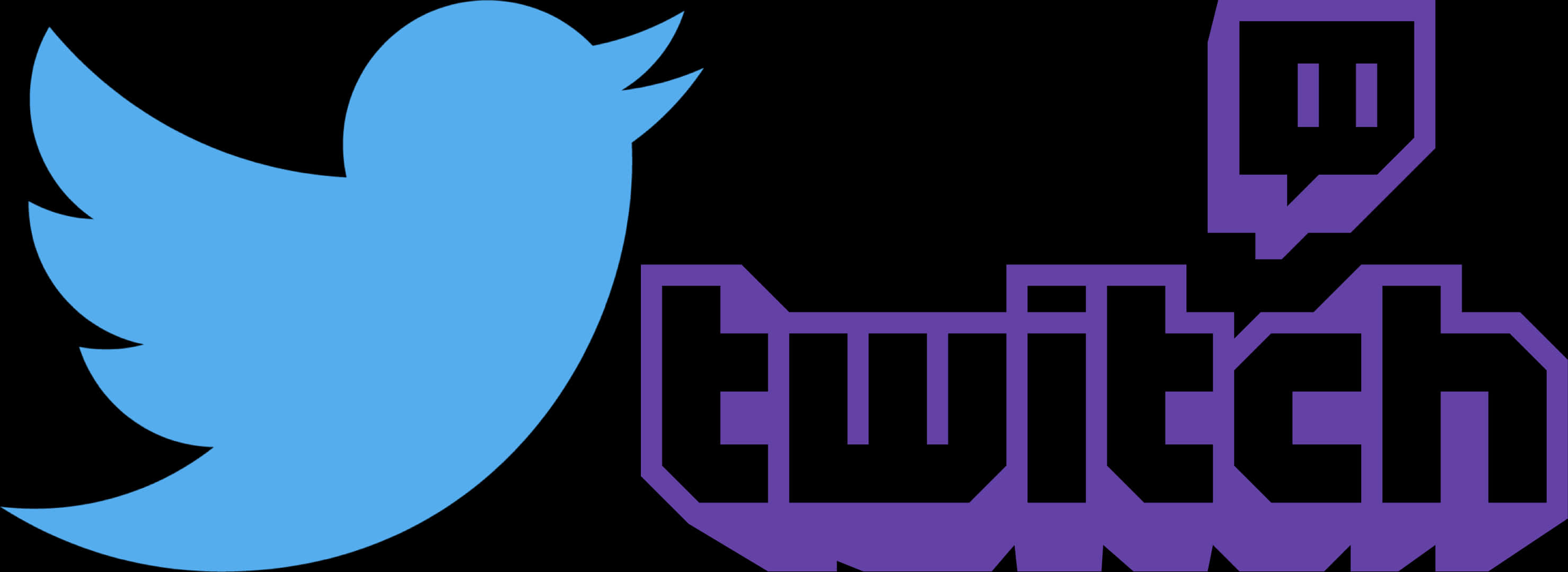 Twitter Twitch Logos Combined