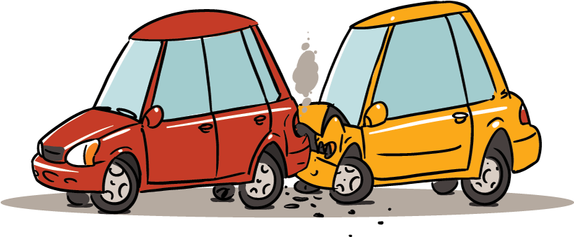 Two Car Collision Illustration