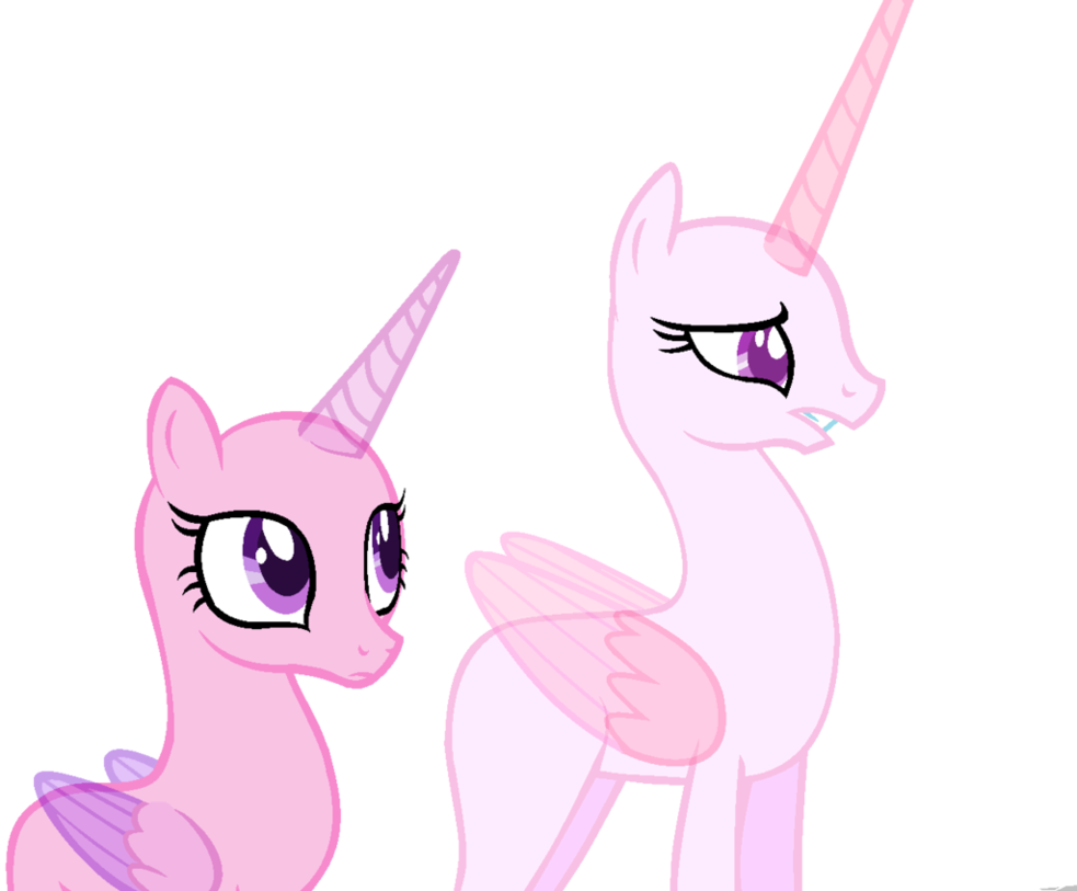 Two Unicorns Vector Art