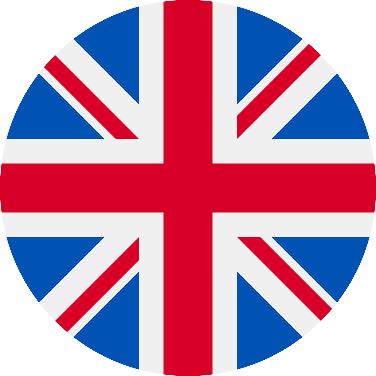 U K Flag Round Icon