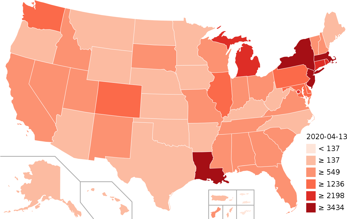 U S A Heat Map20200413