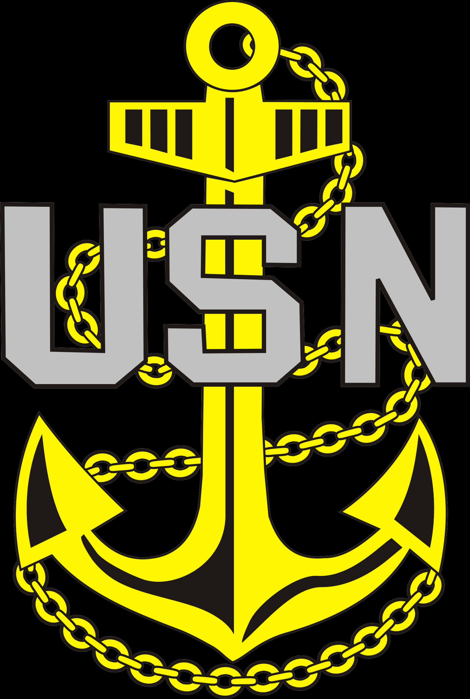 U S N Anchor Graphic