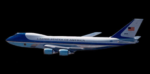 U S Presidential Aircraftin Flight