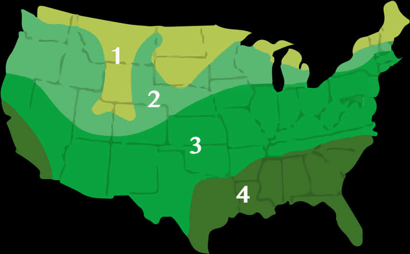 U S Regions Map Simplified