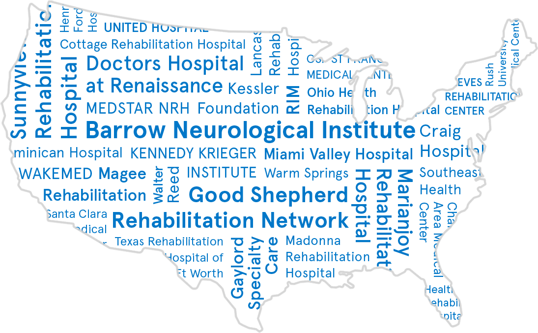 U S Rehabilitation Hospitals Map