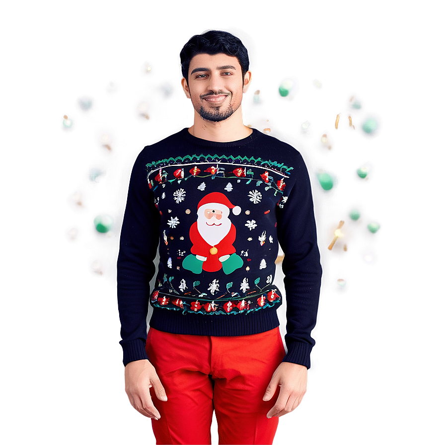 Ugly Christmas Sweater Day Celebration Png Qiv