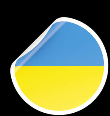 Ukraine Flag Droplet Graphic