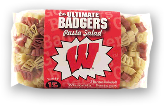 Ultimate Badgers Pasta Salad Packaging