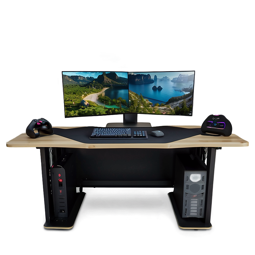 Ultimate Gaming Desk Setup Png 36