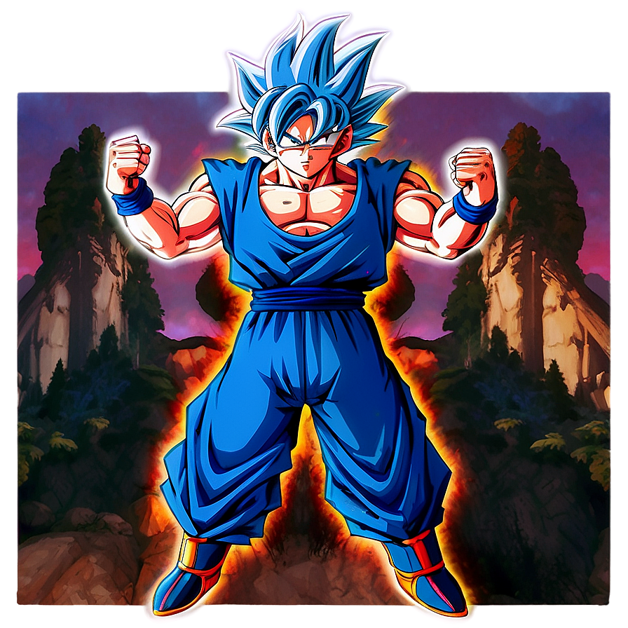 Ultra Instinct Goku Action Pose Png 06132024