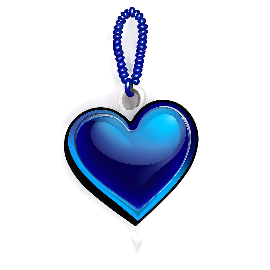 Ultramarine Blue Heart Icon Png 06272024