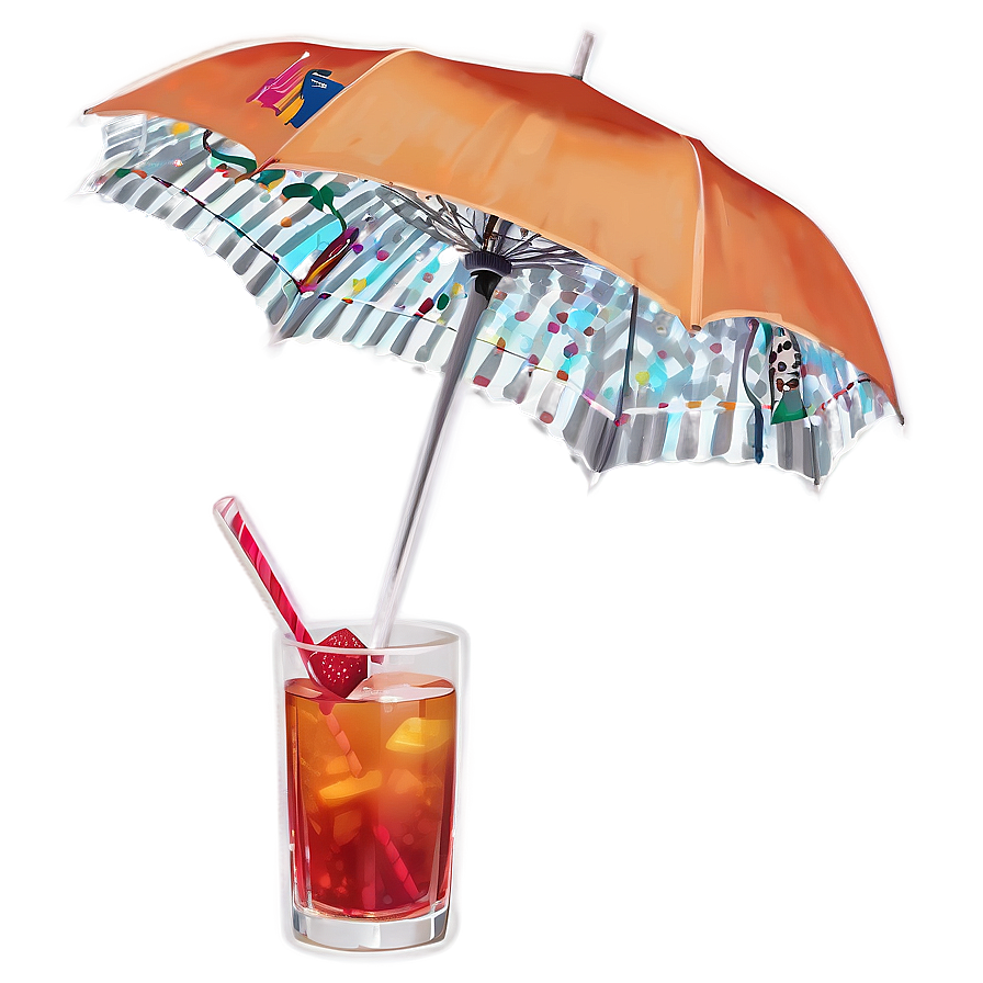 Umbrella In Cocktail Png 05232024