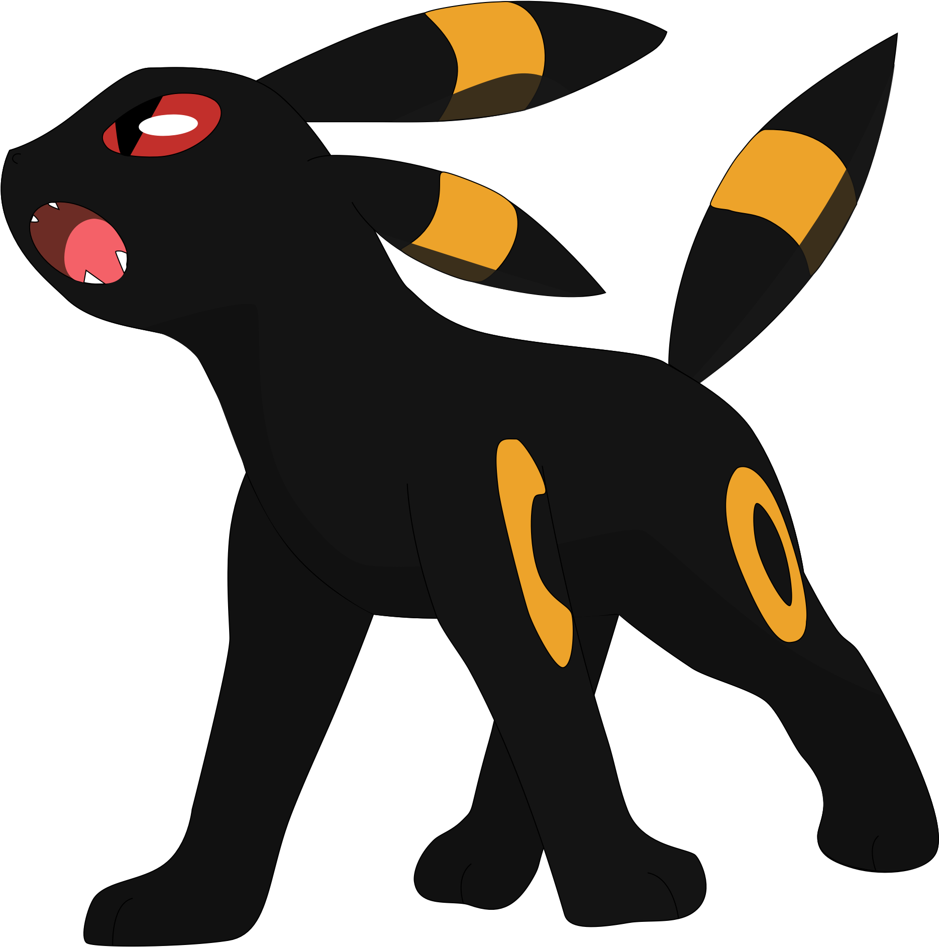 Umbreon Pokemon Illustration