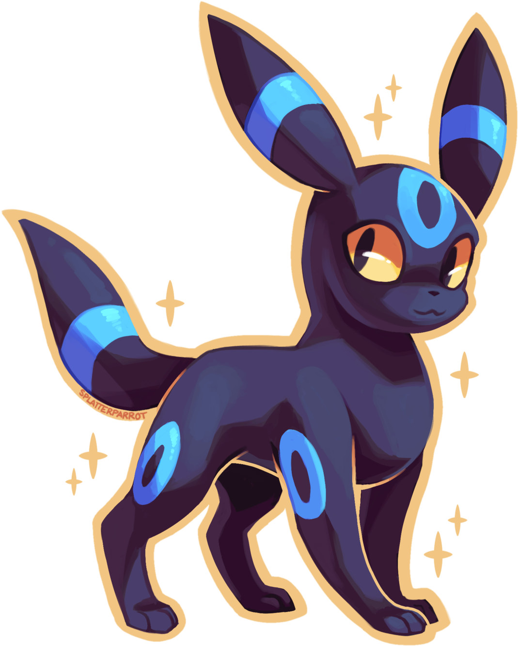 Umbreon Pokemon Illustration