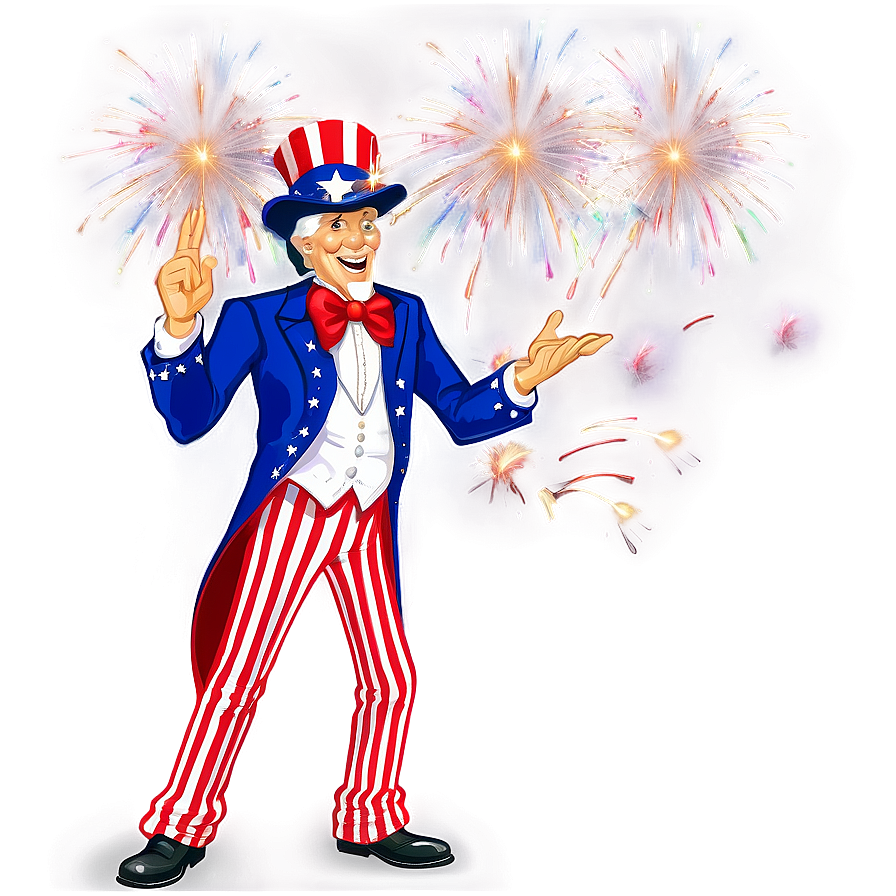 Uncle Sam Fireworks Png 06122024