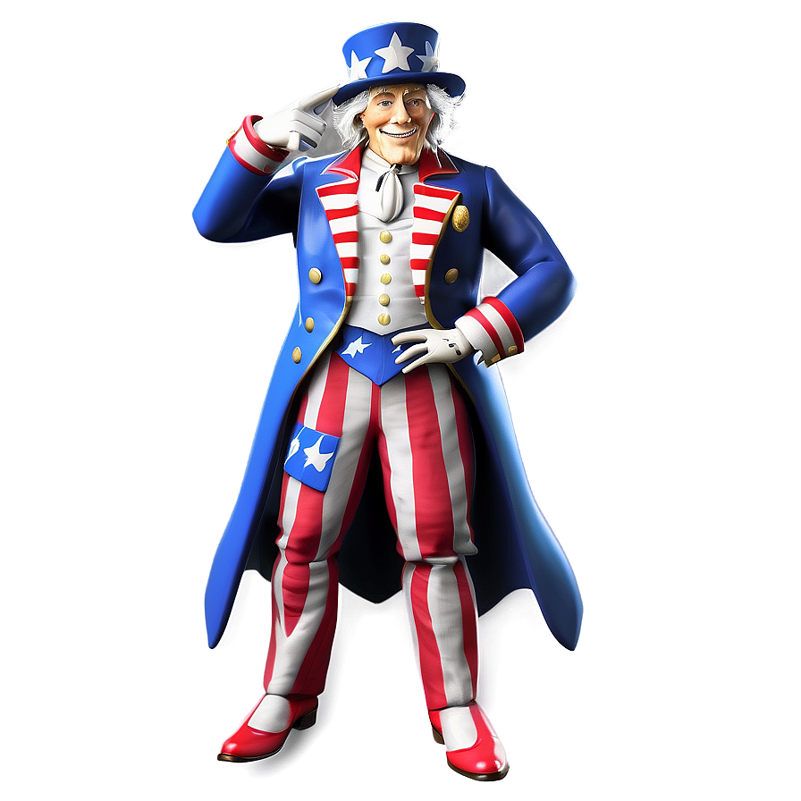 Uncle Sam Military Suit Png 06122024