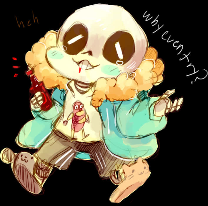 Undertale Sans Relaxed Pose