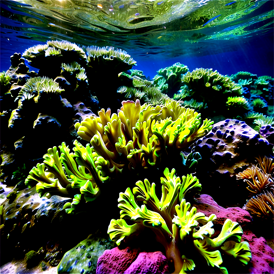Underwater Coral Landscape Png Lsf86