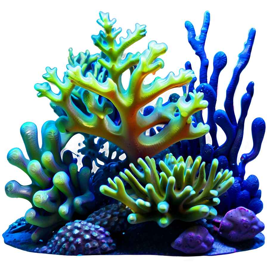 Underwater Coral Landscape Png Xfq96