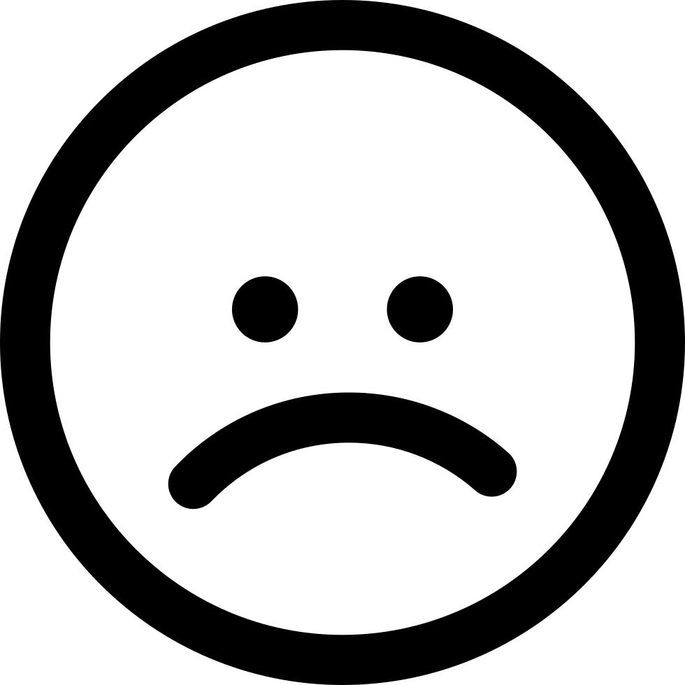 Unhappy Face Icon