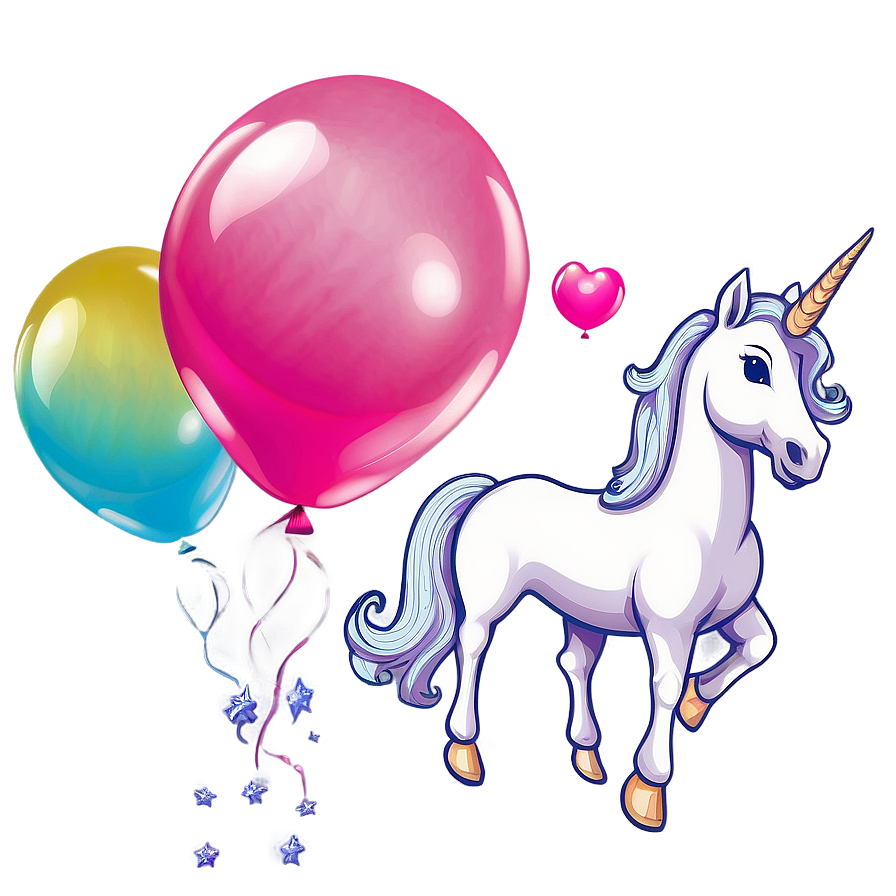 Unicorn Balloon Clipart Png 06262024