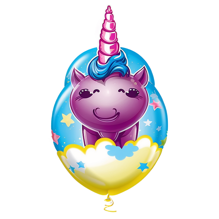 Unicorn Balloon Png 05032024