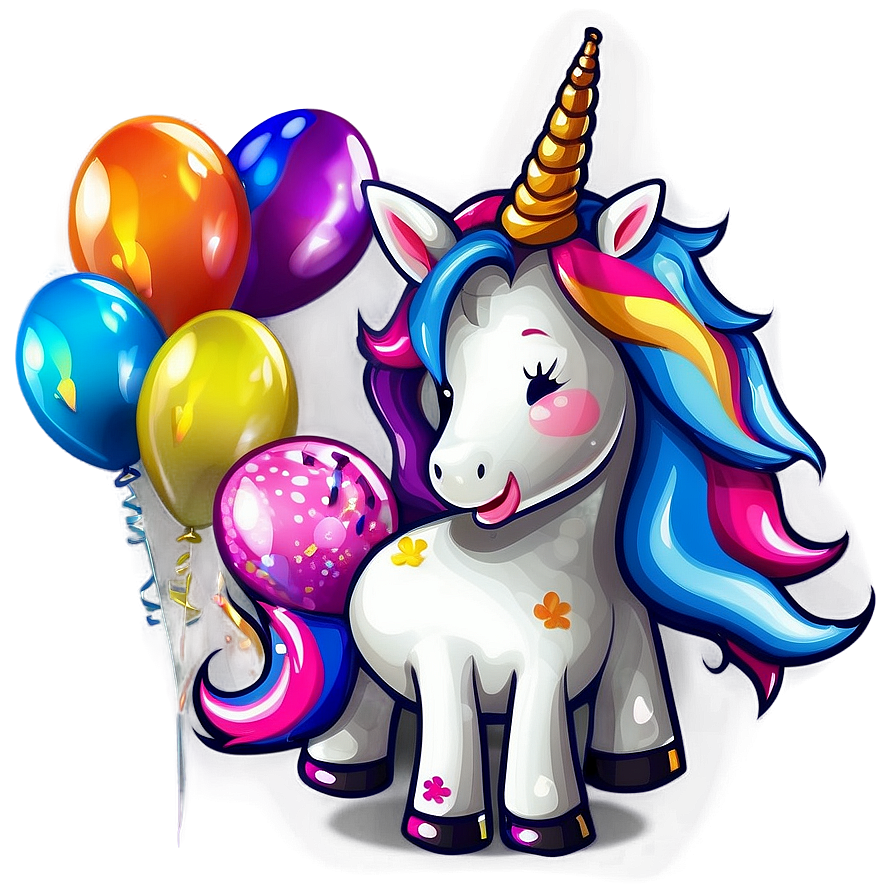 Unicorn Birthday Clipart Png 75