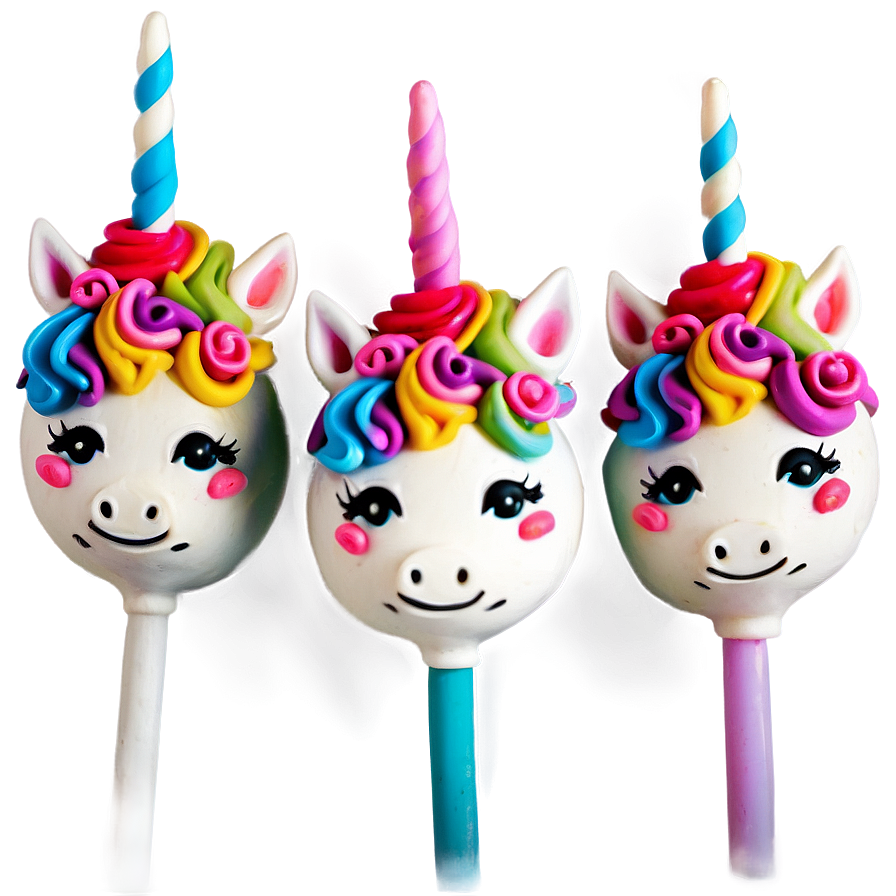 Unicorn Cake Pops Png 06272024