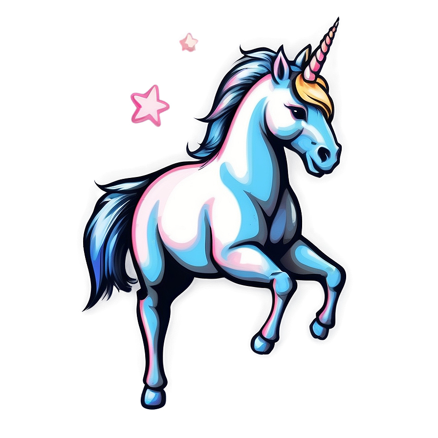 Unicorn Illustration Png Htr