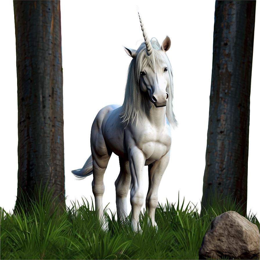 Unicorn In Forest Png Fln38