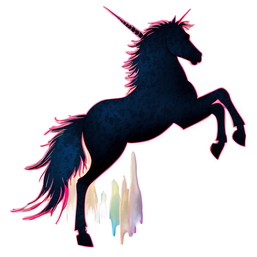 Unicorn Silhouette Clipart Png Fts49