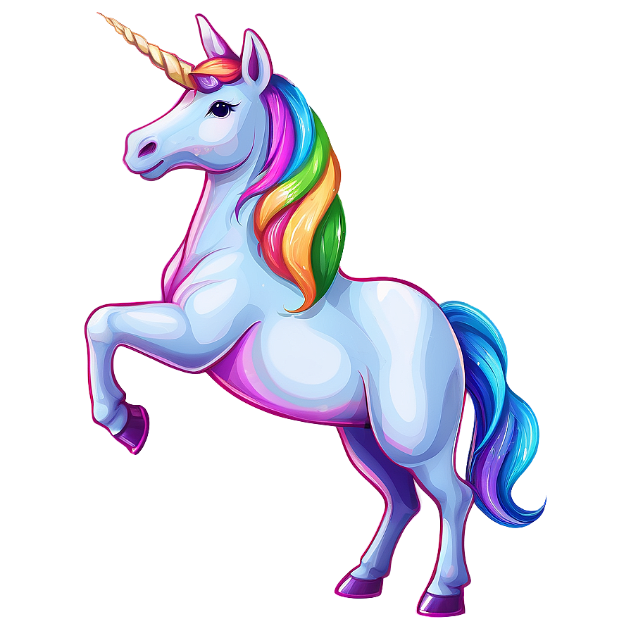 Unicorn With Rainbow Clipart Png 06262024