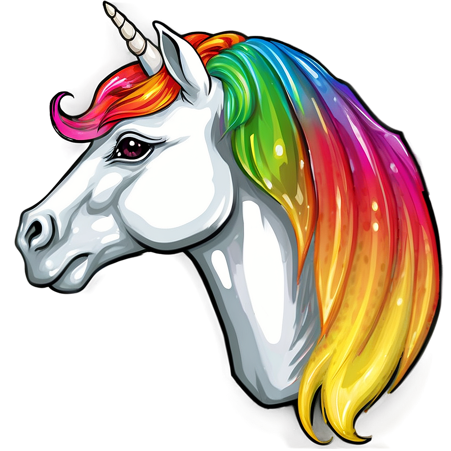 Unicorn With Rainbow Png Sby