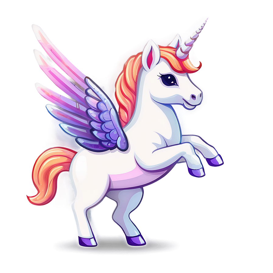 Unicorn With Wings Clipart Png Abd7