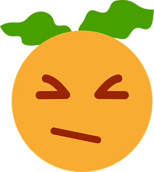 Unimpressed Clementine Emoji