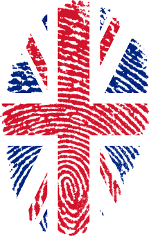 Union Jack Fingerprint Art