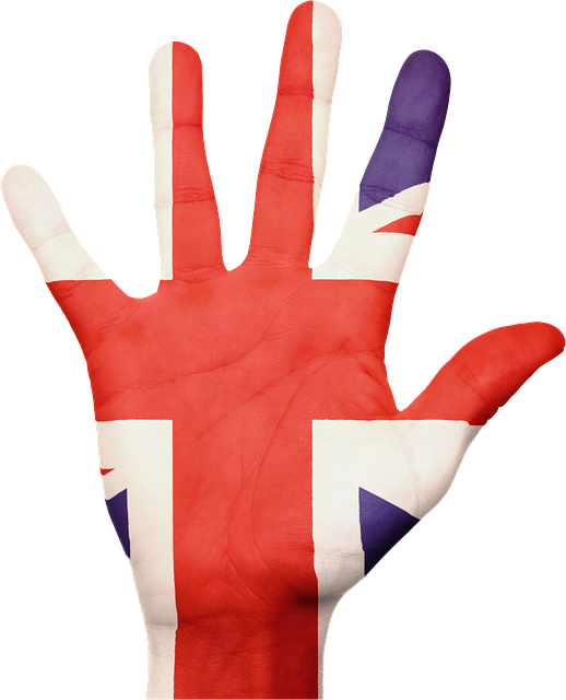 Union Jack Painted Hand