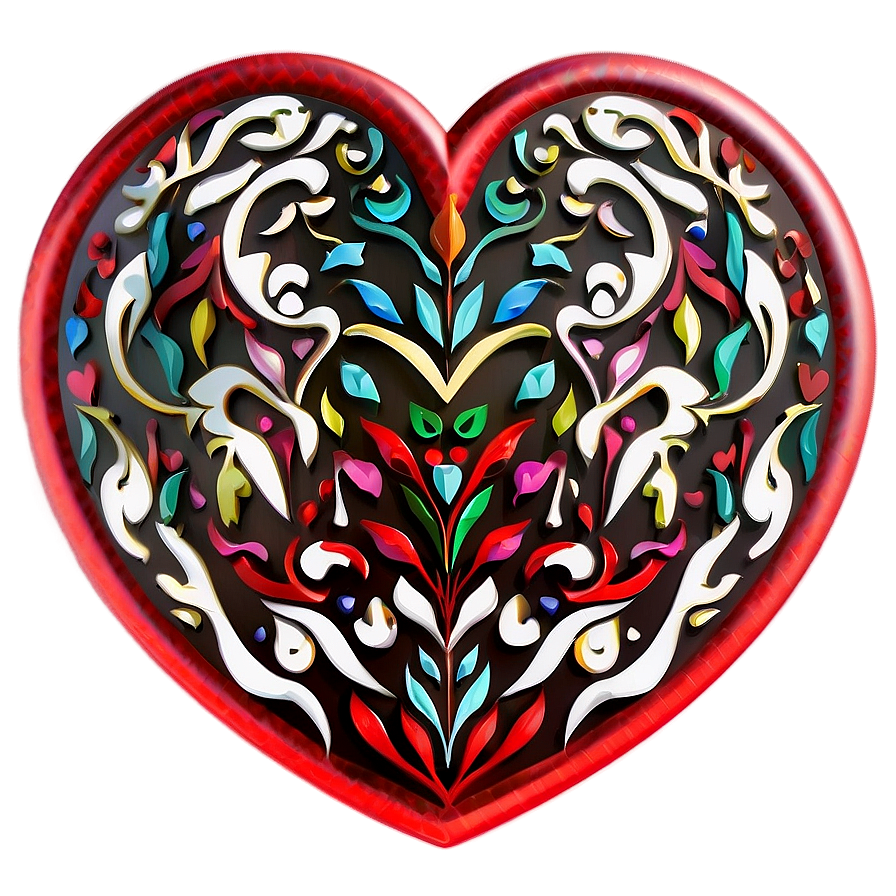 Unique Heart Drawing Png 89