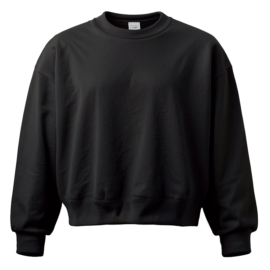 Unisex Black Oversized Sweatshirt Png Jkr52