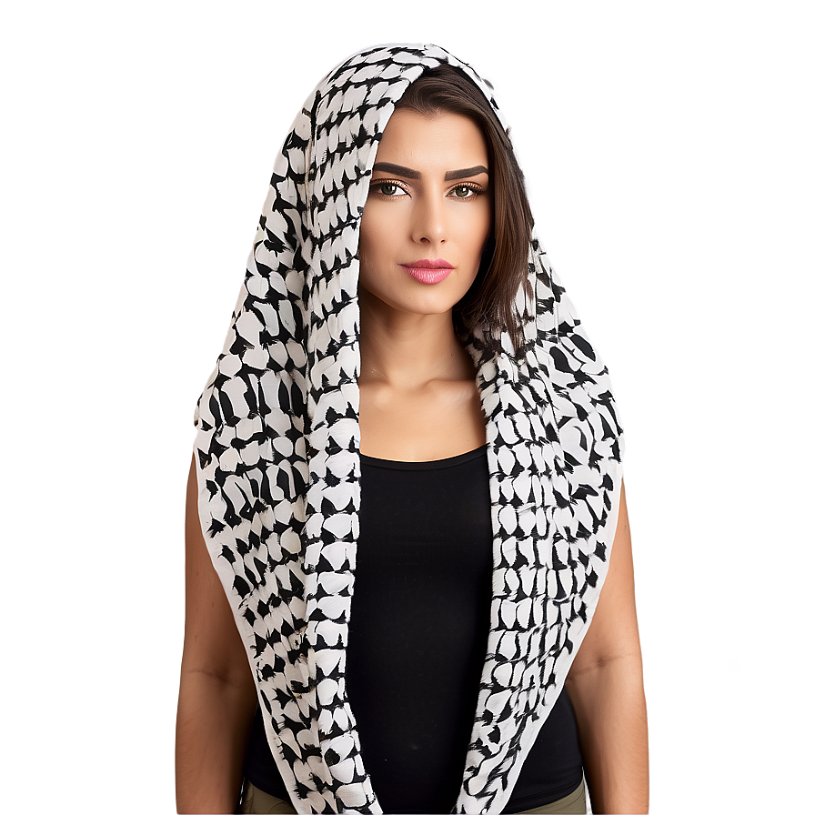 Unisex Keffiyeh Fashion Accessory Png Vcl63